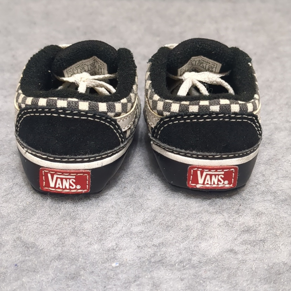 Vans Old Skool Checkerboard Infant Soft Slip On Shoes Size 2 - Picture 3 of 8